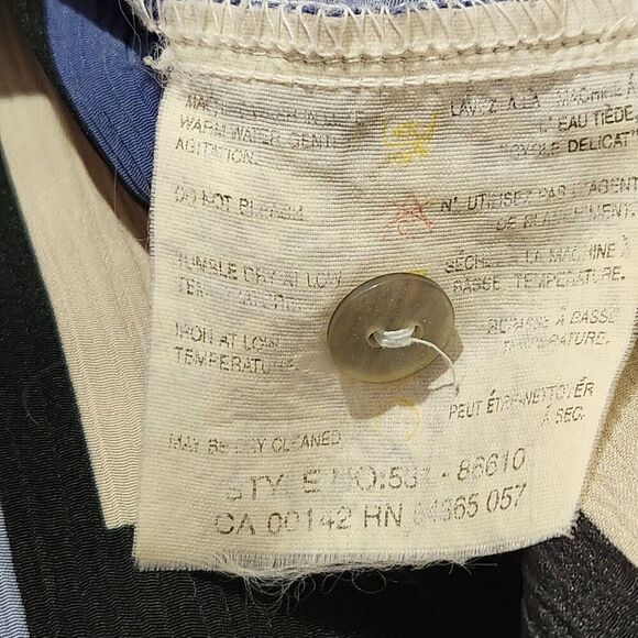 Allison Daley Blouse For Women Size 14 Blue Lightweight Shoulder Pads   B8 - Picture 7 of 9